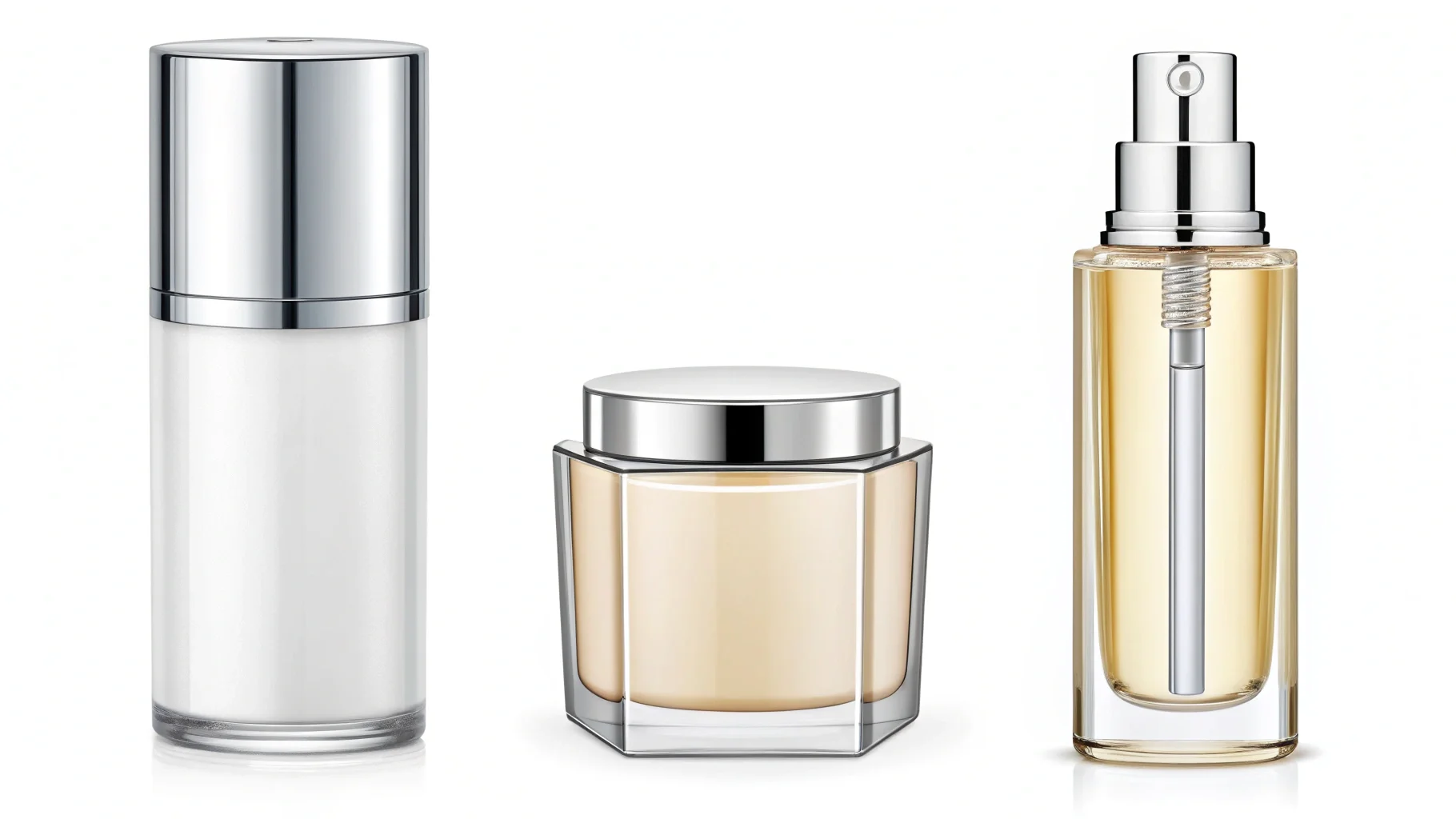 Packaging examples for different product categories like skincare, makeup, and fragrance