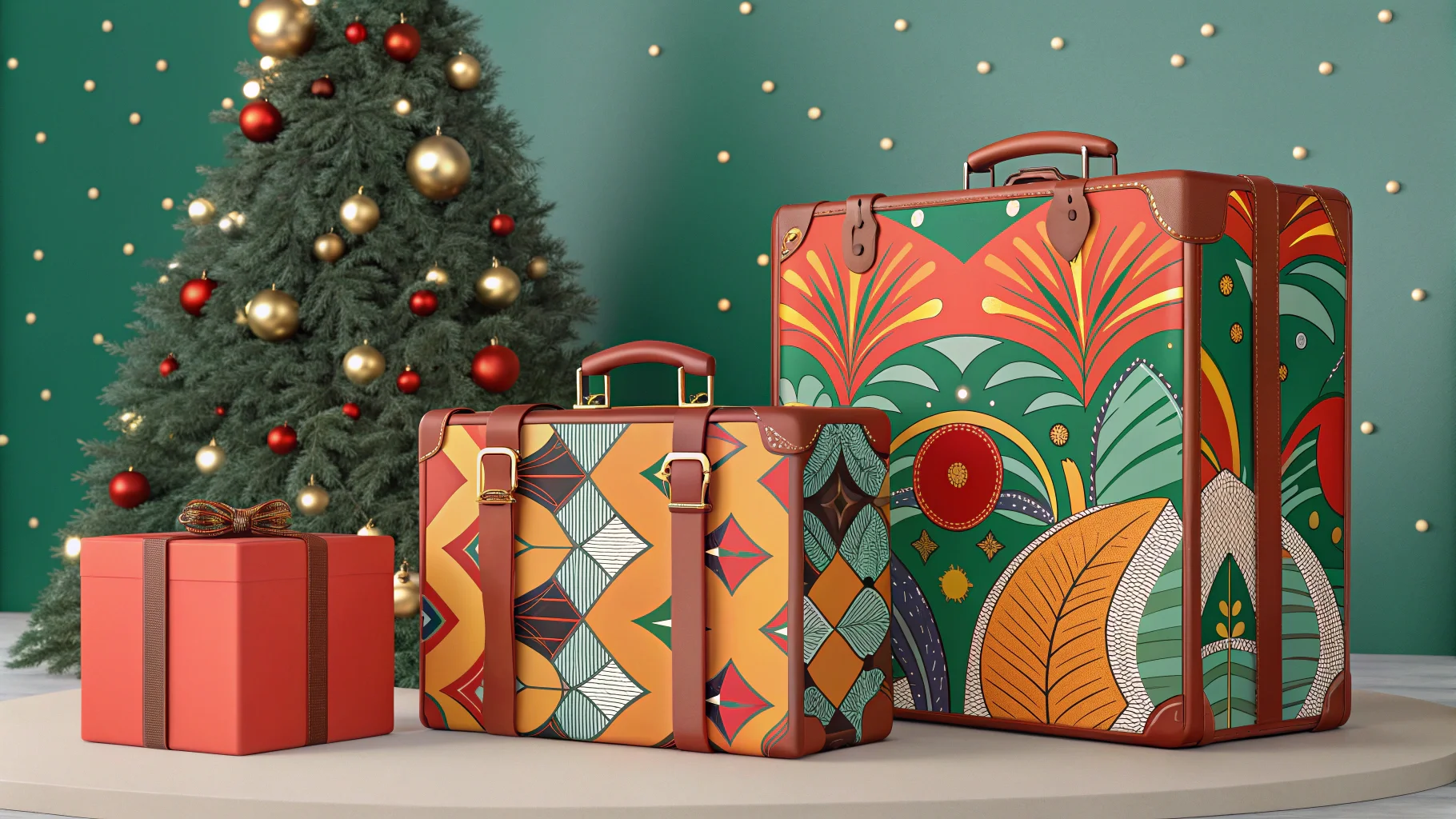 Limited edition holiday-themed skincare packaging