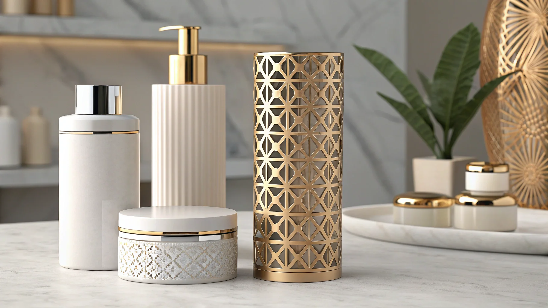 A minimalist yet tactile cosmetic package