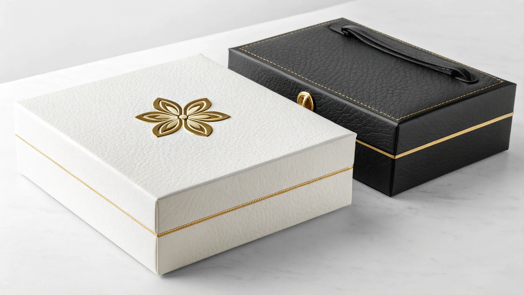 Minimalist and luxury skincare bottles with clean typography