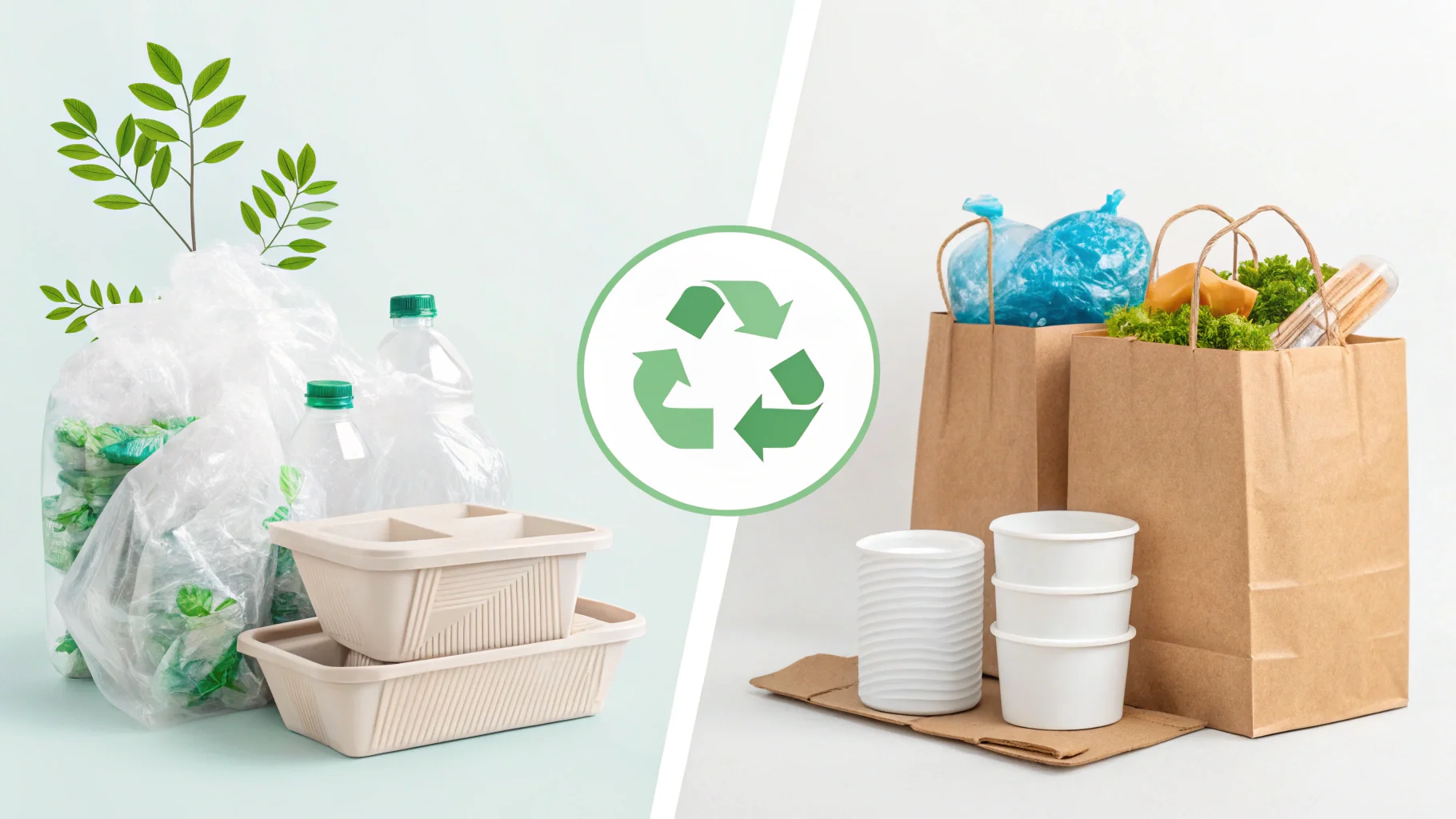 cosmetic containers made from glass, bamboo, and recycled paper