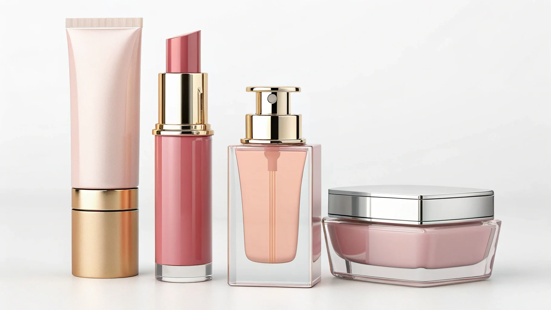 Sketches and prototypes of cosmetic packaging