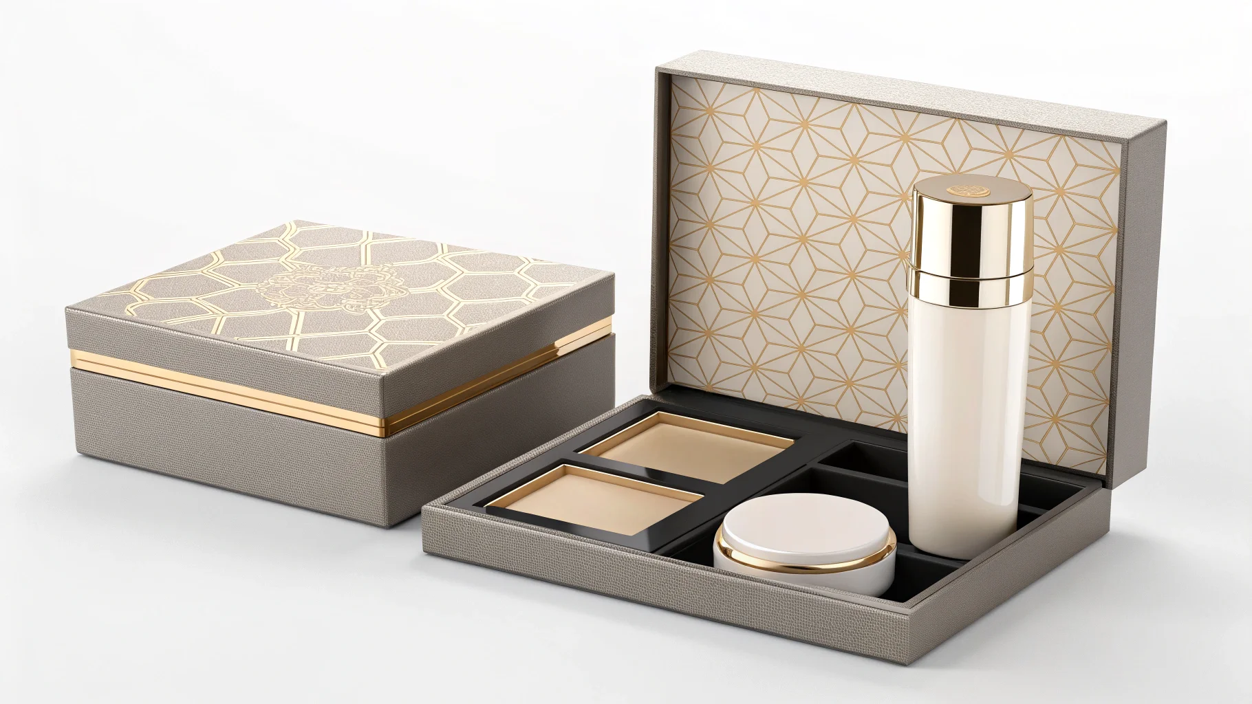 Diagram showing the different layers of cosmetic packaging