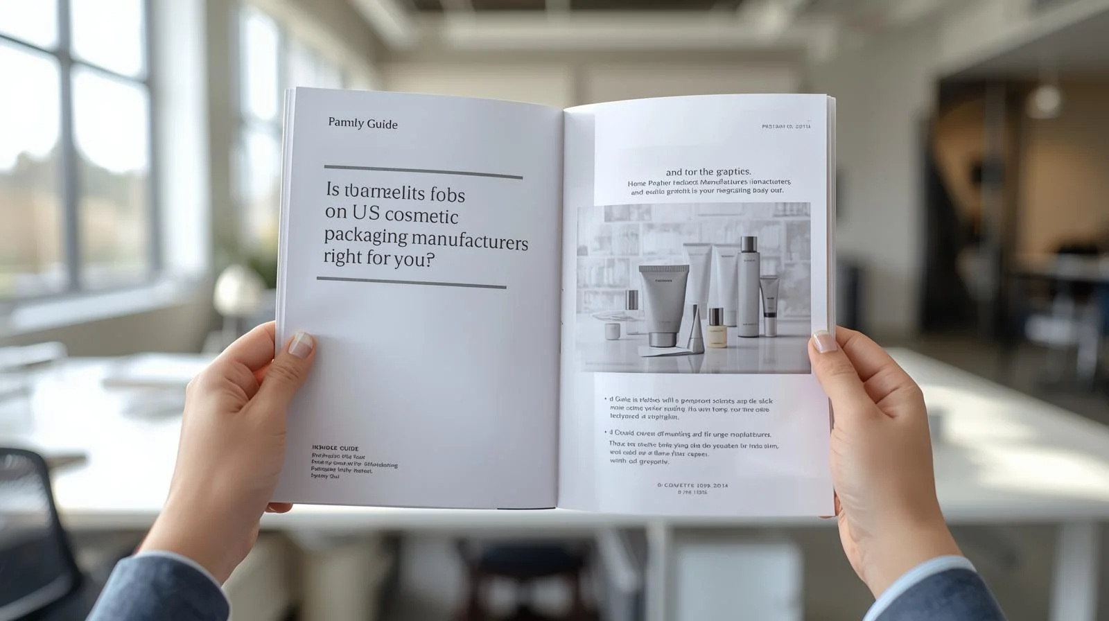 A person at a desk looking at a computer screen with packaging designs