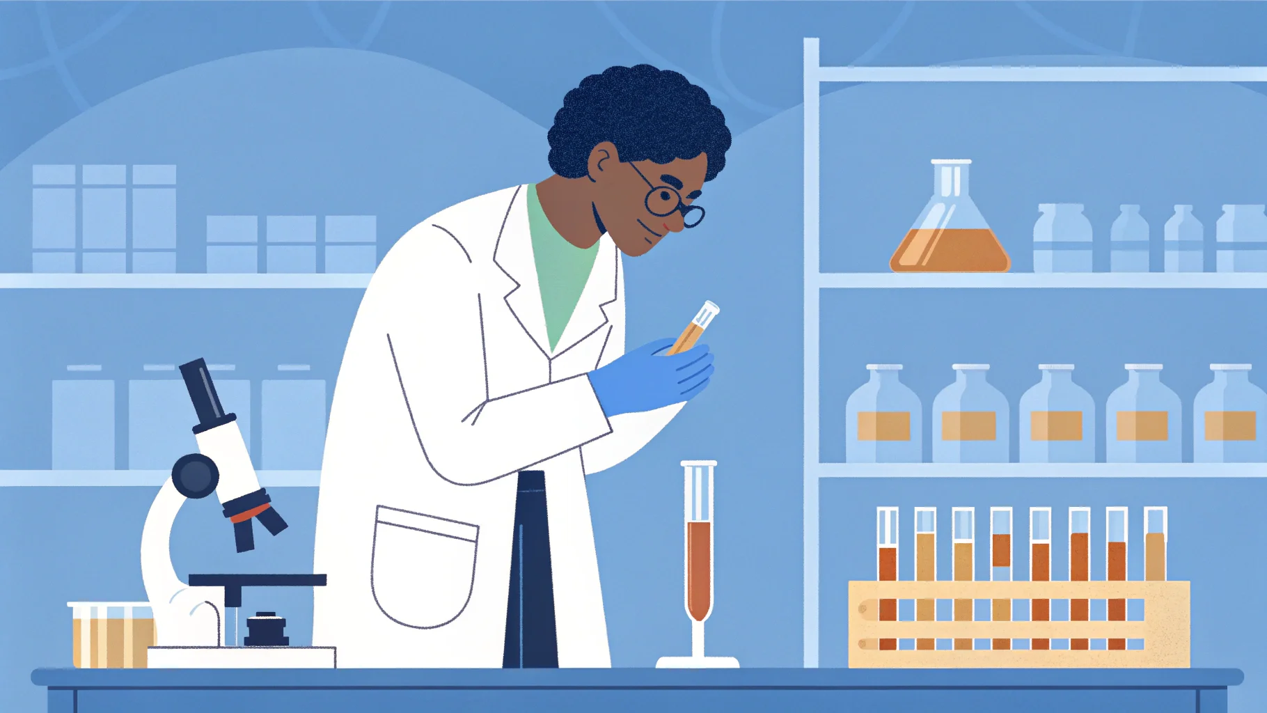 A leaking serum bottle and a frustrated person