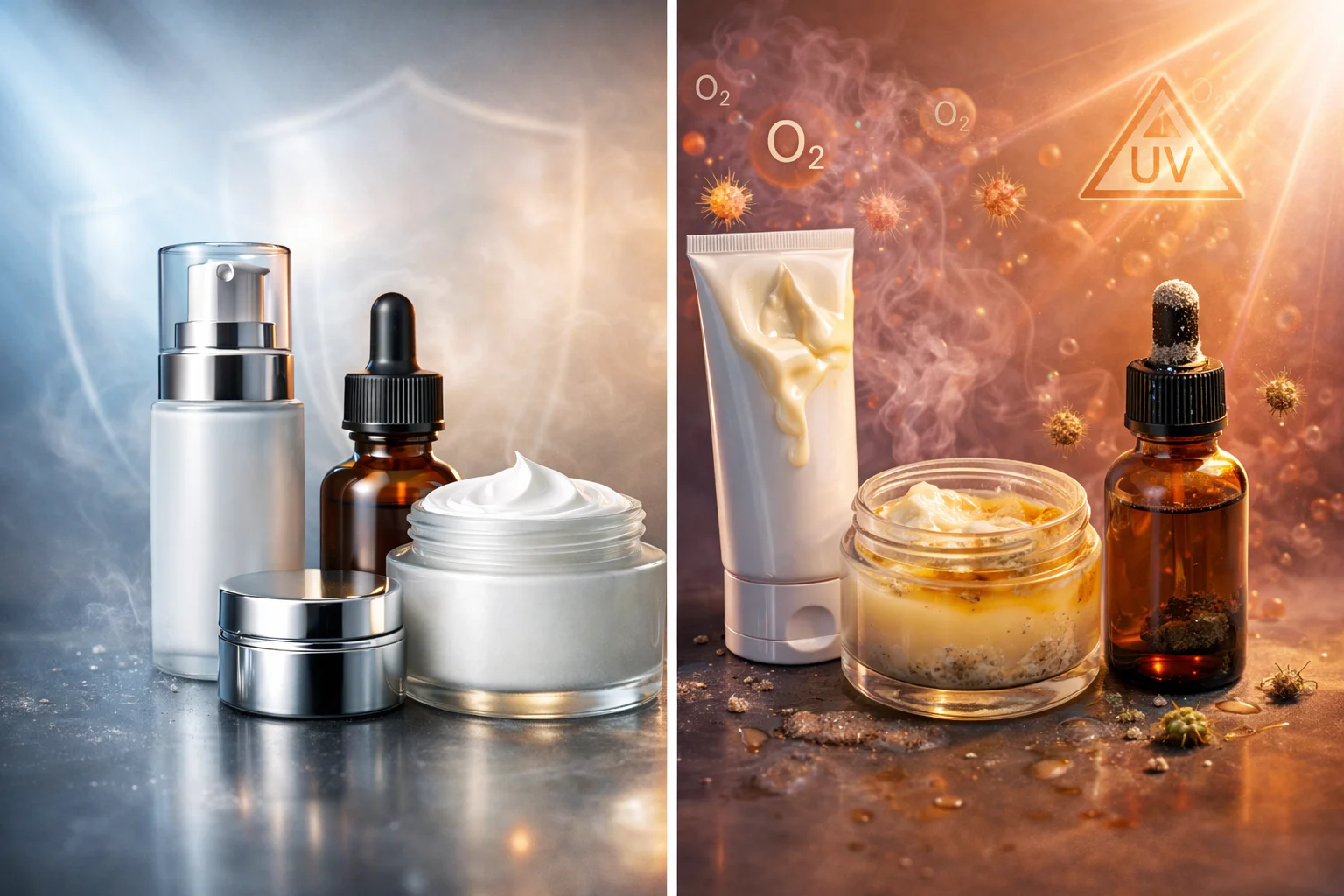 Packaging Failure and Shelf Life A cosmetic product going bad due to poor packaging