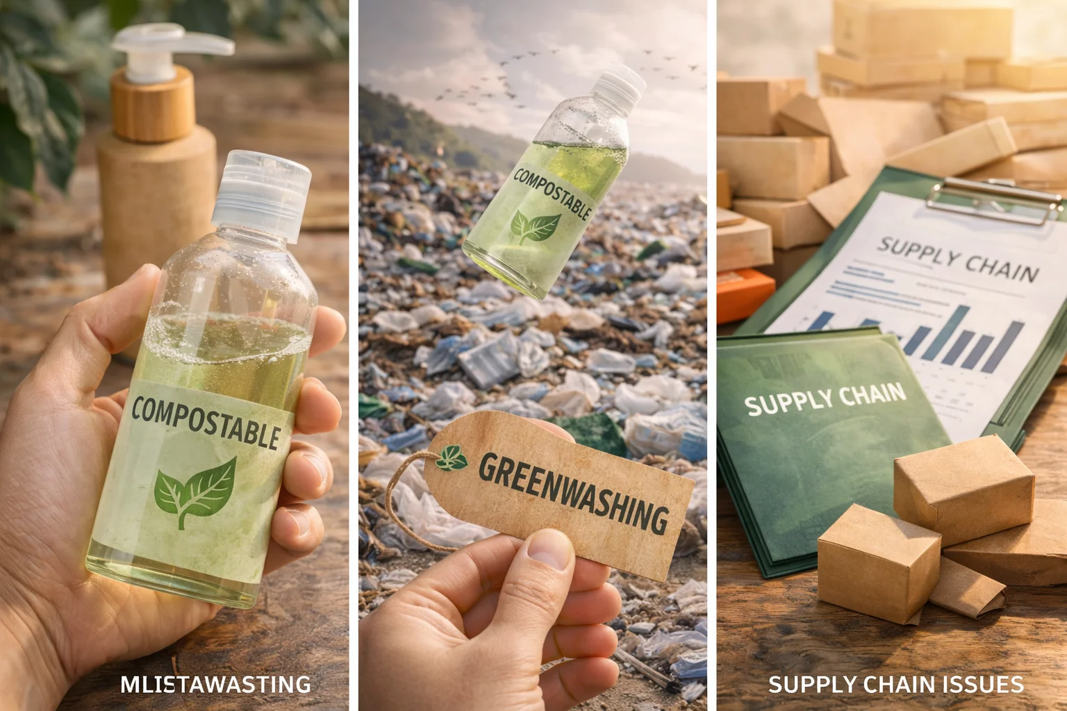 An image of a confusing recycling symbol with a question mark over it